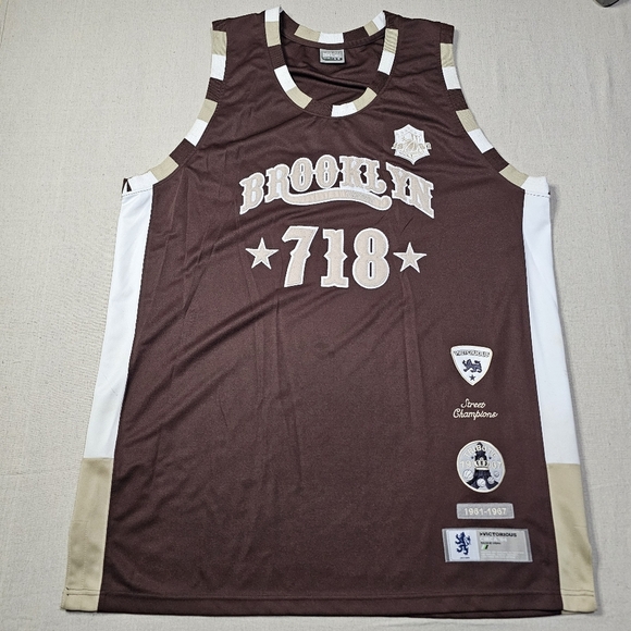 Vintage Victorius Brooklyn 718 Street Champions 1967 Tribute Jersey Men Size 3XL - Picture 1 of 7